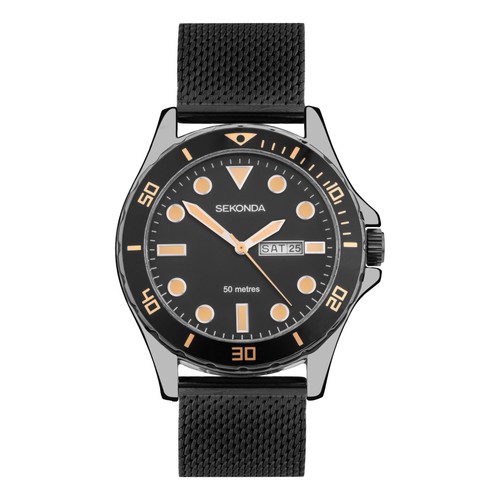 Sekonda gents gun metal - gents,