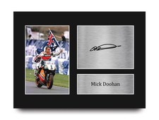 Mick Doohan Honda MOTO GP Gift Idea Printed Framed Picture to MotoGP Racing Fans