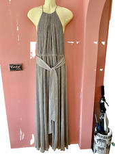 Roy Halston Heritage evening party dress -size 12 -sparkling silver/grey design