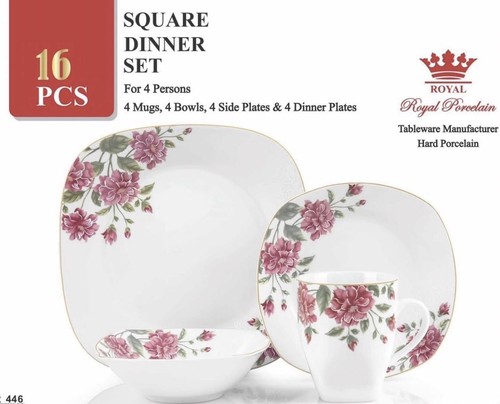 16pc dinner set - 16pc, square