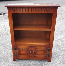 BEVAN FUNNELL DISTRESSED OAK BOOKCASE / SIDE CABINET          DELIVERY AVAILABLE