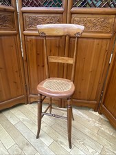 Beautiful Victorian Bent Wood Childs Correction Chair Wicker Cane Seat