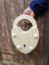 Decorative Wooden Padlock -