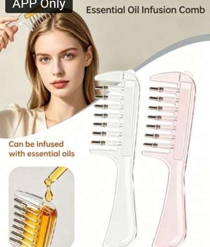 Hair oil applicator comb - hair,