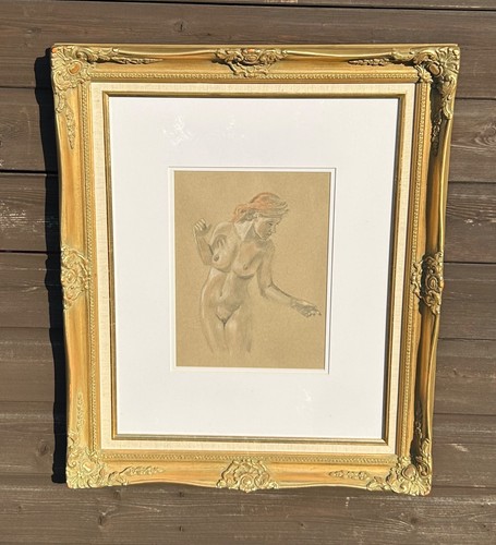 Female nude original charcoal - female,