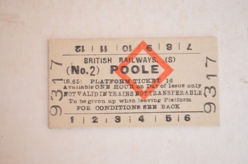 Railway platform ticket - br, (s)