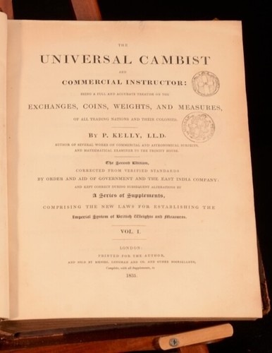1835 the universal cambist and - universal,