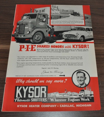 1953 peterbilt truck pie - truck, ad