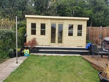 20x12 SUMMER HOUSE GARDEN ROOM HEAVY DUTY TANALISED GARDEN OFFICE STORAGE SHED .