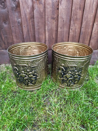 Brass planter pots - planter, of