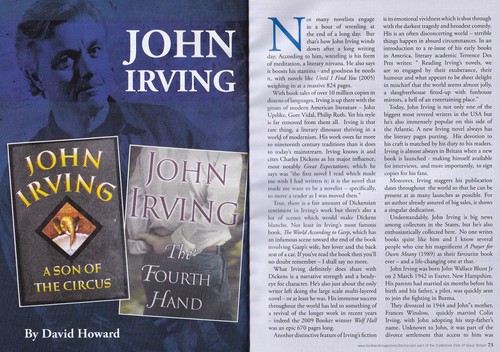 John irving the novelist - the, of