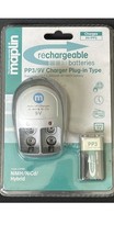 CHARGER PLUG PP3/9V IN TYPE SUPPLIED WITH 1 X 200MAH 9V NIMH BATTERY NEW MAPLINS