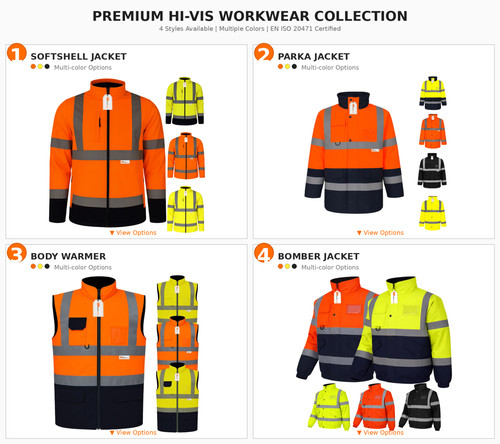Vis jacket softshell - hi,