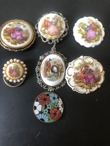 Vintage brooch joblot - brooch,