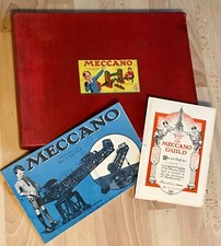 Rare MECCANO 1946 No. 5 Construction Set/Instructions/Meccano Guild Certificate
