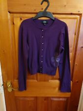 Designers At Debenhams Cardigan purple Sequinned Beaded Flower Girls 11-12 Yrs