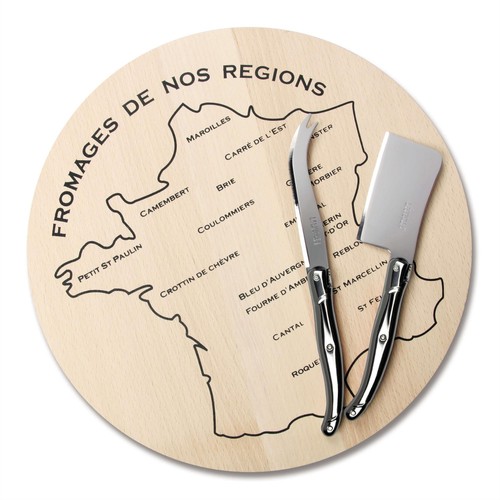 Laguiole cheese board and - cheese,
