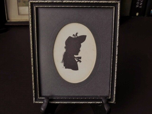Vintage framed silhouette - ,
