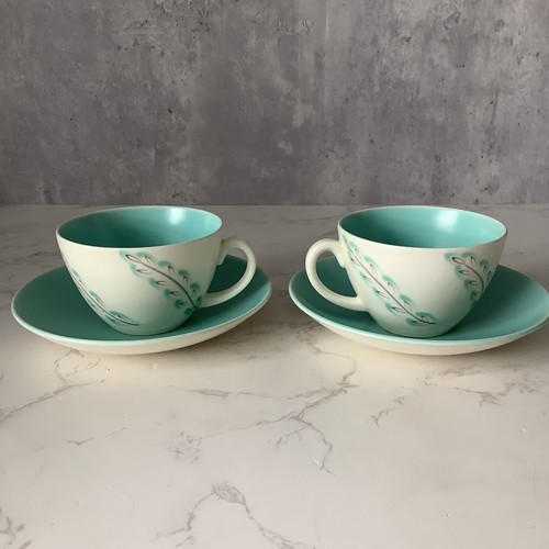 Two poole pottery green - poole,
