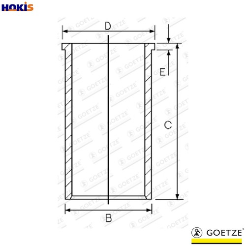 Cylinder liner 027950 00 - liner, 14-027950-00