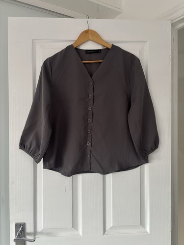 Women grey button up - women’s,,