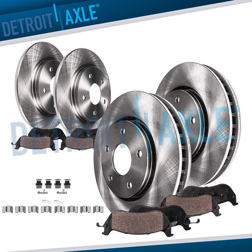 8pc front rear rotors and - front,