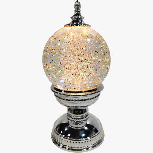 Illuminated glitter glass - glass, snow