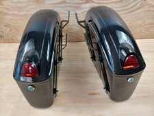 Motorcycle Universal Luggage Hard Saddle Bags For Harley Honda Yamaha Cruiser
