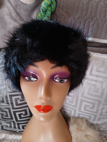 Black cossack style hat one - black,