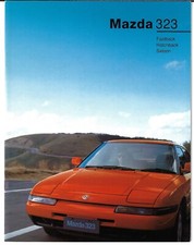Mazda 323 1991-1994 UK Market Sales Brochure 3-dr, Saloon, F 5-dr LX, GLX, GT