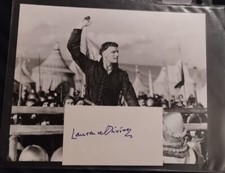 Laurence Olivier signed