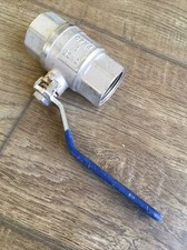 SBS 1 Inch Ball Valve Lever Female Thread Blue Handle