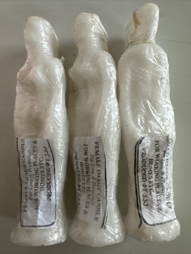 Female image candle white - candle-,