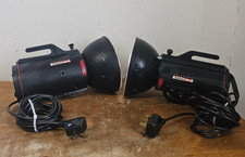 Pair x2 Courtenay Sola Flash 300 300x Studio Light Lightning Lights - No Bulbs