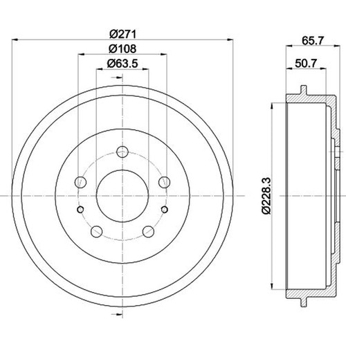 Mintex brake drum assembly - mintex,