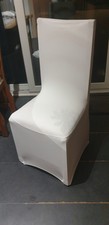 White Spandex Chair Cover for Wedding Banquet Party Universal Slip Seat Covers