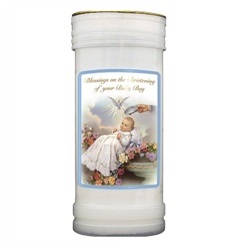 Pillar candle christening - pillar,