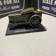 Hachette 1/43 Scale Model Tractor HL11 1916 Lanz Heereszugmaschine TYP LD -Green