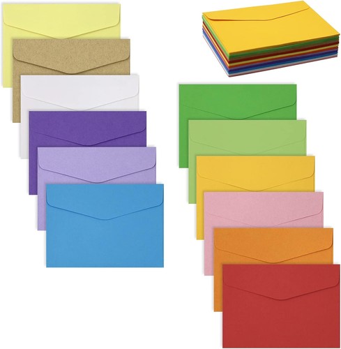 Mini coloured envelopes - 60, pcs