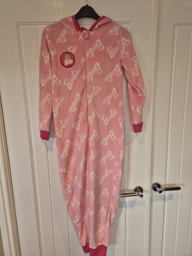 Girls pink barbie one piece - pink,