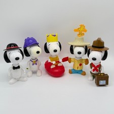 McDonalds Snoopy Build-Your-Own Figures Set 2000 Vintage 7” x 5
