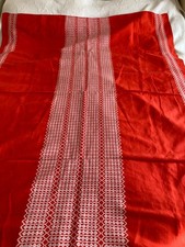 Vintage Orange cotton linen