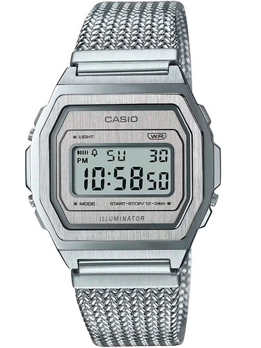 Casio vintage a1000ma silver - a1000ma-7,