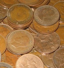 10 FARTHINGS BULK LOT OF OLD