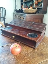 A Wonderful Victorian Clerks Desk Top Till Stand Writing Stand 