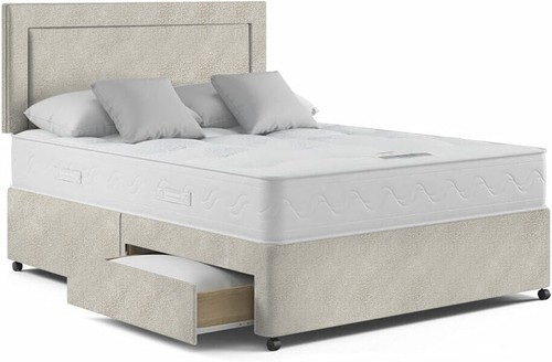 Linen divan bed - bed, with