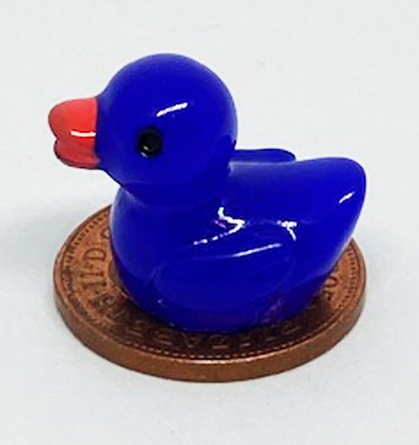 Dolls house plastic duck bird - plastic,