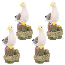 4Pcs Miniature Bird Figurines