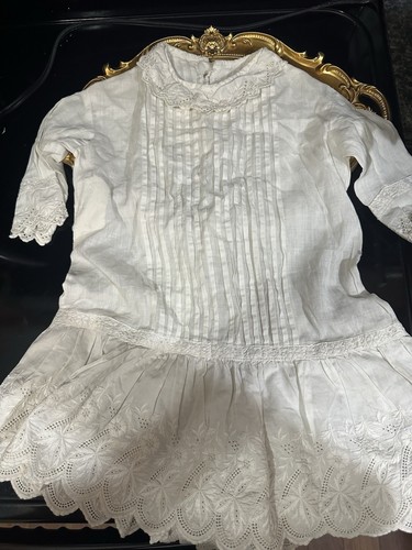 Antique whites doll dress baby - antique,