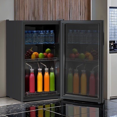 Modern beverage refrigerator - modern,